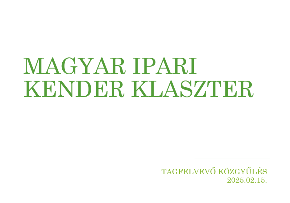 Létrejött a Magyar Ipari Kender Klaszter